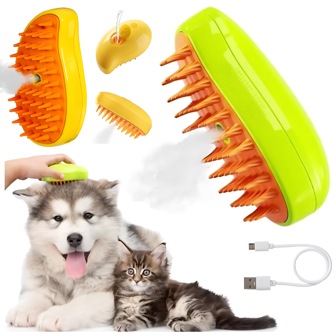 Cepillo de vapor para perros y gatos